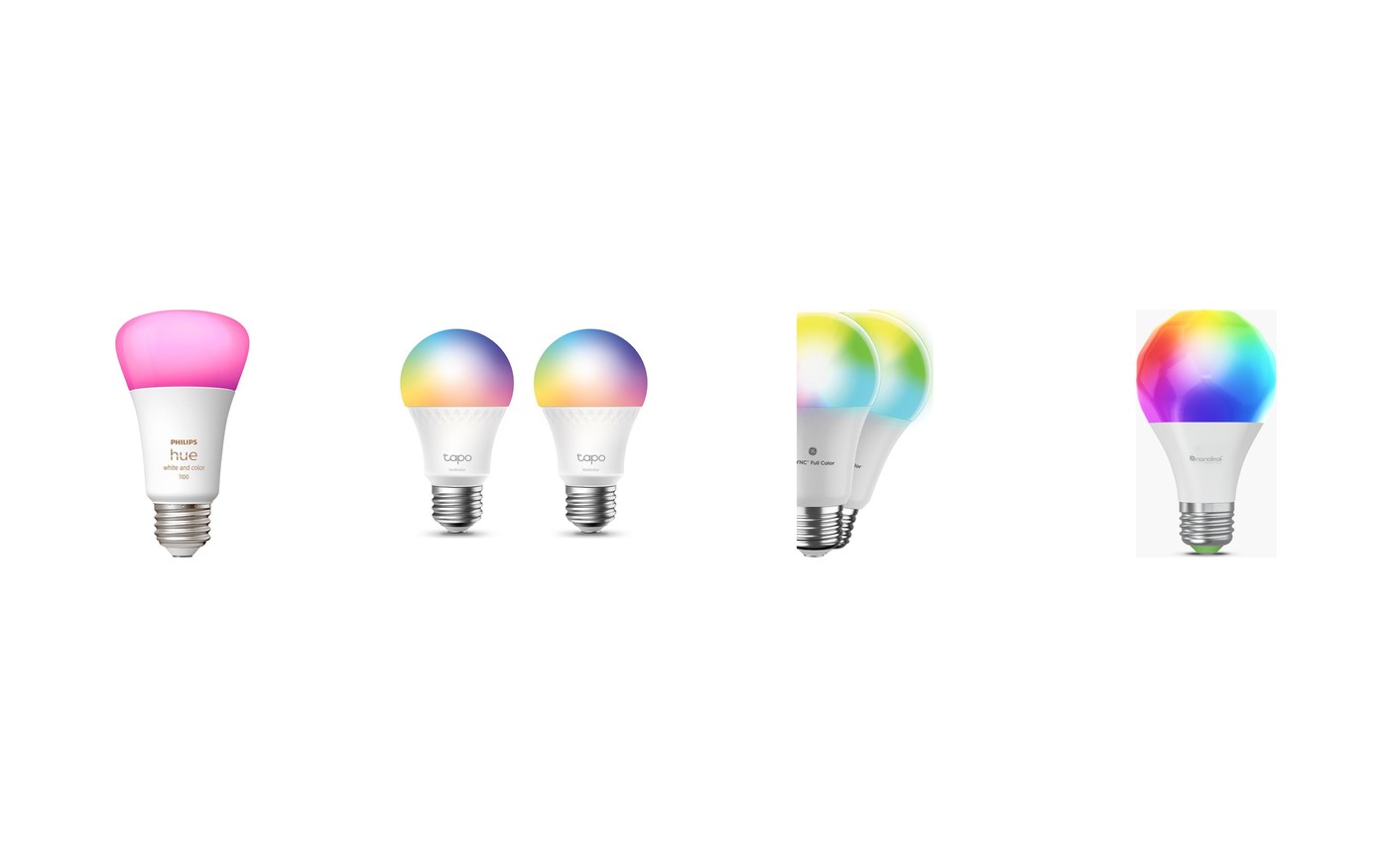 The best smart light bulbs of 2026 lined up together