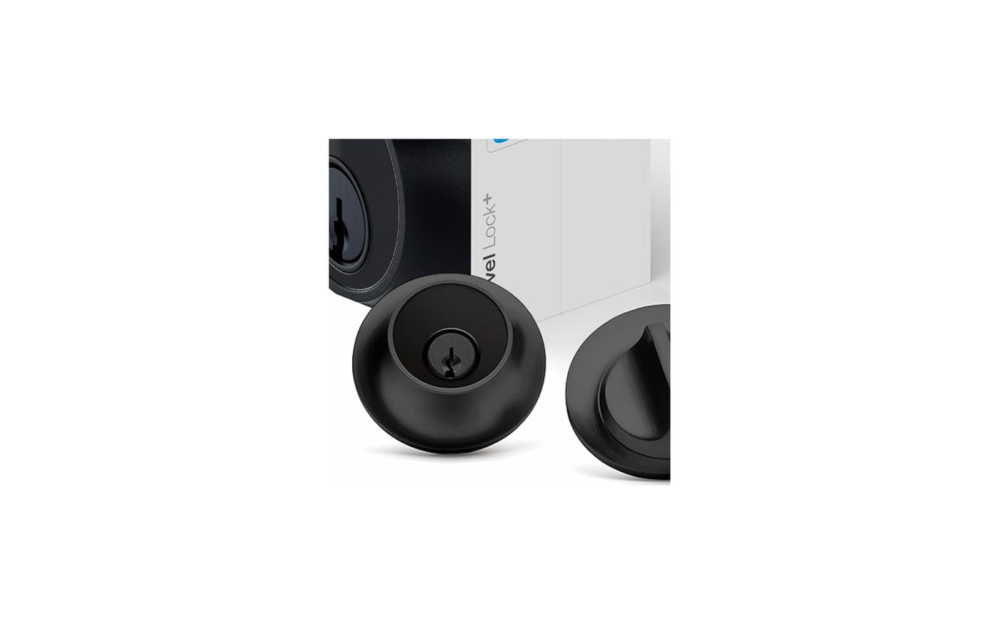 Level Lock+ invisible smart lock components in matte black