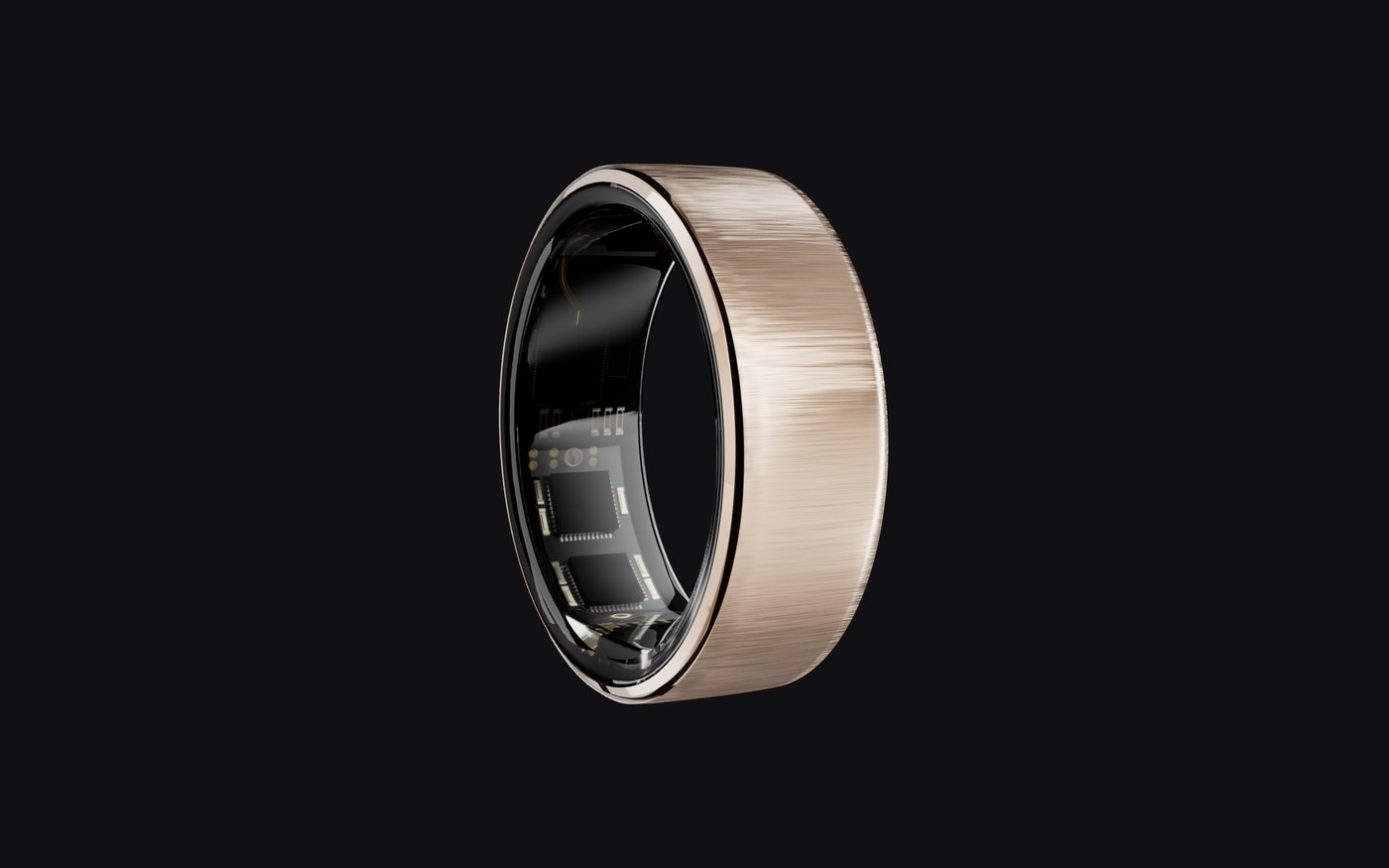 Ultrahuman Rare smart ring in brushed 18K gold